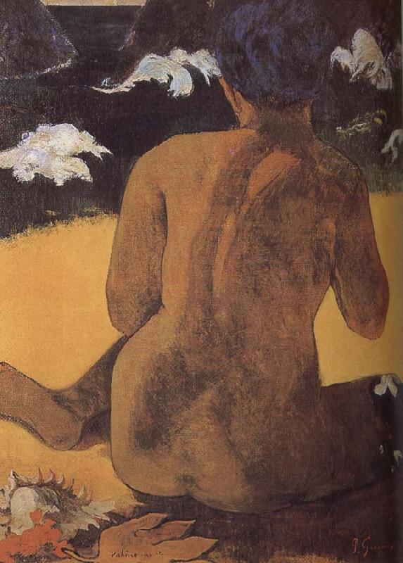 Paul Gauguin Beach woman oil painting image